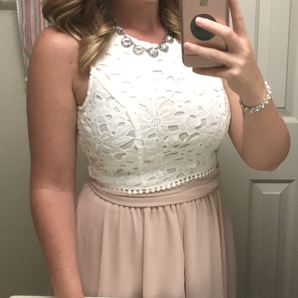 White Lace Crop Top
